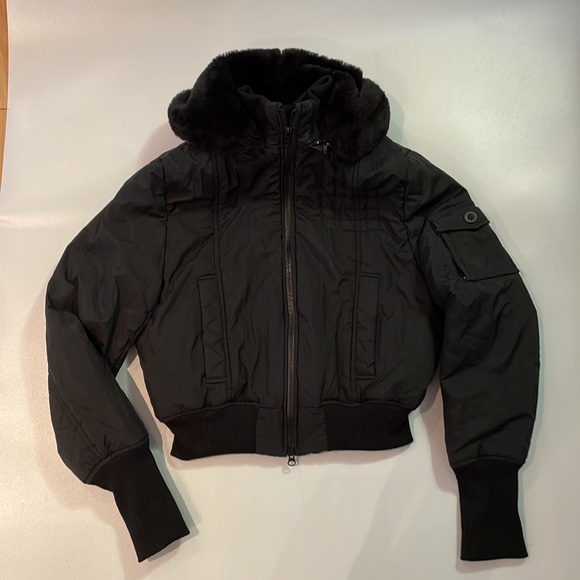 Mendocino Black Women’s Bomber Jacket Size Large - Picture 1 of 5